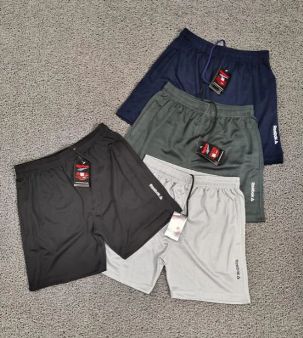 RB7502-Set Of 4 Pcs@163/Pc- Sports Football Knit Fabric Shorts-RB7502-AF23-S02-NVB - M-1, L-1, XL-1, XXL-1, Navy Blue